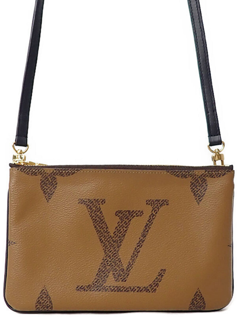 Louis Vuitton Monogram Giant Pochette Double Zip Shoulder Bag